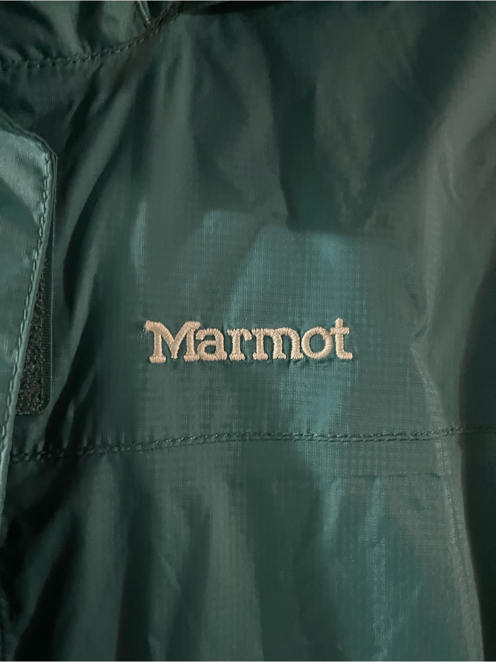 Marmot Dark Teal Hooded Shell Jacket - Picture 3 of 12